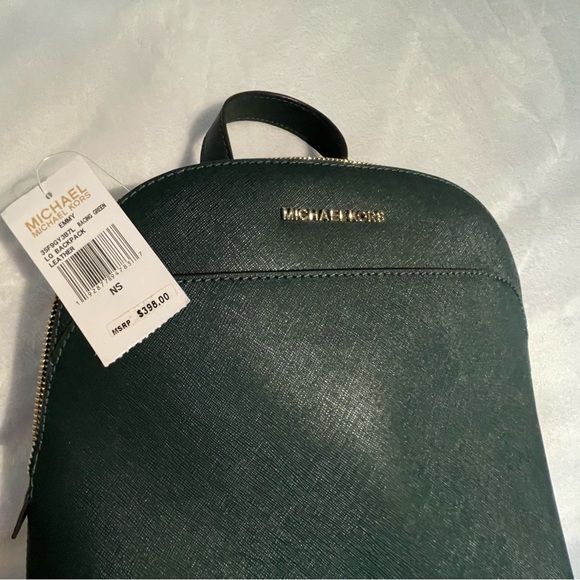 Micheal Kors LG Leather Emmy backpack in Racing Green - Picture 3 of 5